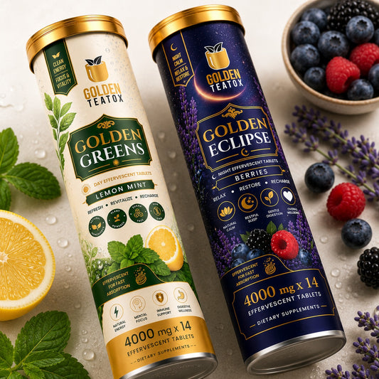 The Golden Duo Pack Clean energy by day. Calm support by night.