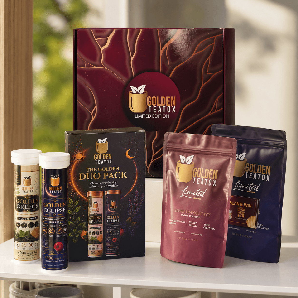 Golden Teatox Complete Bundle | Day & Night Wellness System